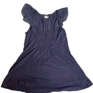 TIKIRANI Medium Purple‎ Flowy Tunic Butterfly Sleeve Top